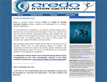 Tablet Screenshot of credo-interactive.com